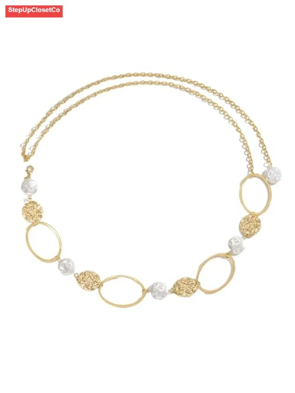 Gold Tone Waist Chain Belt Boho Adjustable Belly Chain for Women